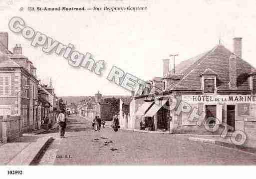 Ville de SAINTAMANDMONTROND, carte postale ancienne