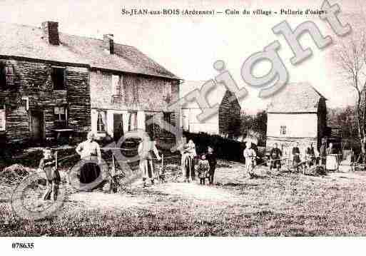 Ville de SAINTJEANAUXBOIS, carte postale ancienne