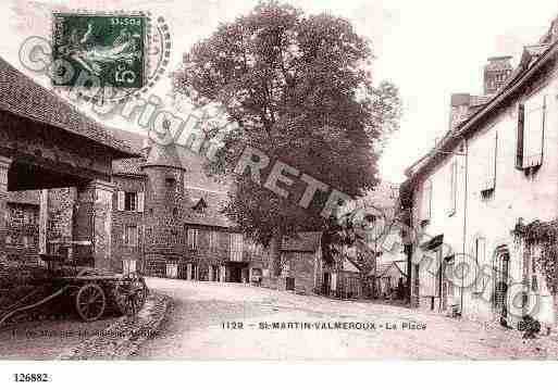 Ville de SAINTMARTINVALMEROUX, carte postale ancienne