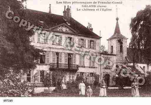 Ville de SALANS, carte postale ancienne