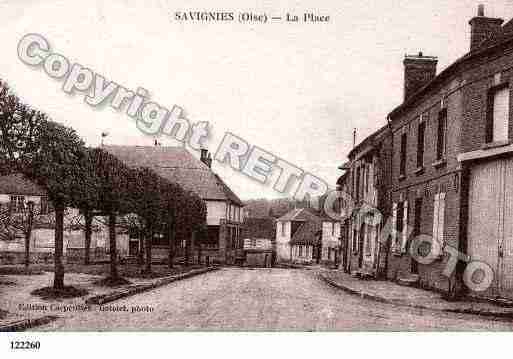 Ville de SAVIGNIES, carte postale ancienne