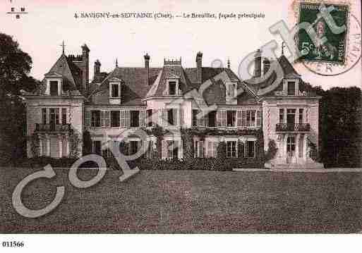 Ville de SAVIGNYENSEPTAINE, carte postale ancienne