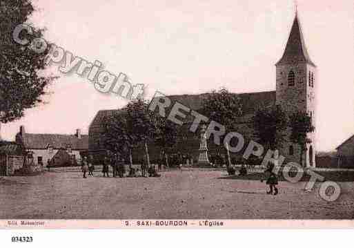 Ville de SAXIBOURDON, carte postale ancienne