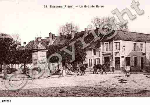 Ville de SISSONNE, carte postale ancienne