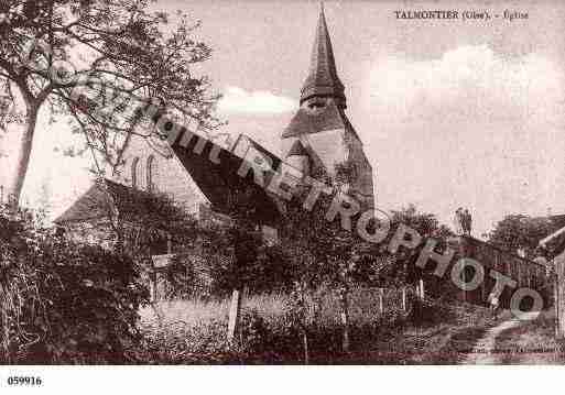 Ville de TALMONTIERS, carte postale ancienne