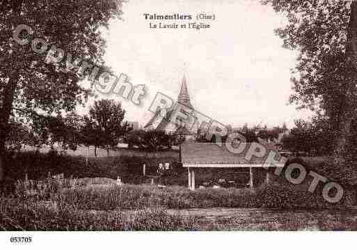 Ville de TALMONTIERS, carte postale ancienne