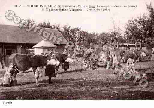 Ville de THIBOUVILLE, carte postale ancienne