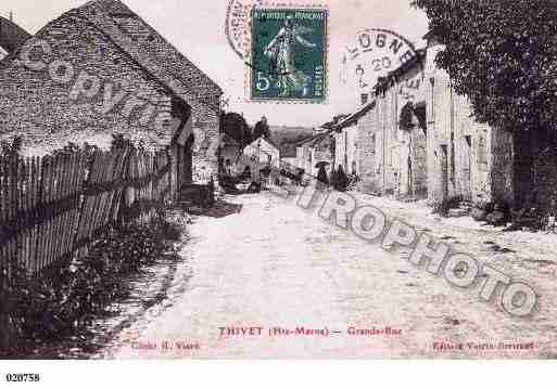 Ville de THIVET, carte postale ancienne