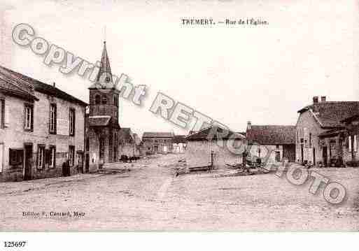 Ville de TREMERY, carte postale ancienne