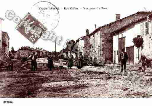 Ville de TROYON, carte postale ancienne