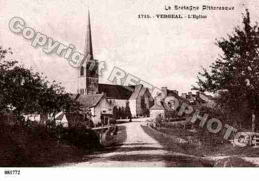 Ville de VERGEAL, carte postale ancienne