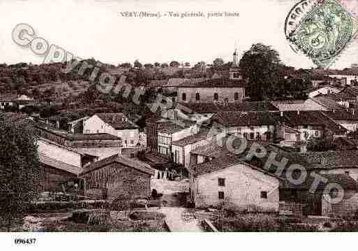 Ville de VERY, carte postale ancienne