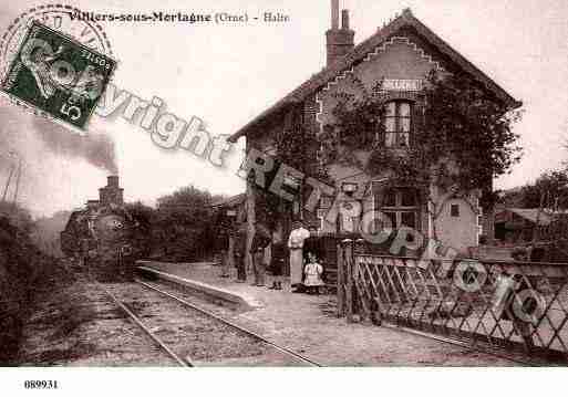 Ville de VILLIERSSOUSMORTAGNE, carte postale ancienne Ville de VILLIERSSOUSMORTAGNE, carte postale ancienne