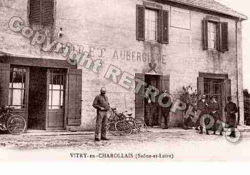 Ville de VITRYENCHAROLLAIS, carte postale ancienne