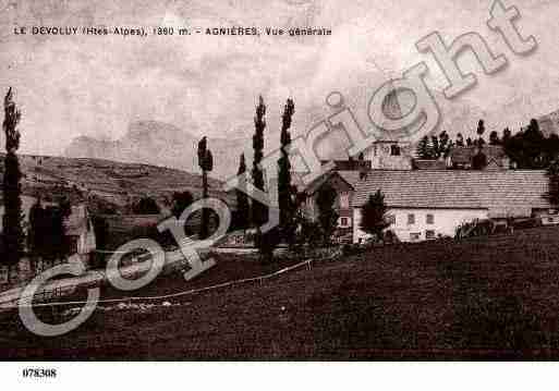 Ville de AGNIERESENDEVOLUY, carte postale ancienne