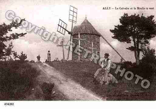 Ville de ALLY, carte postale ancienne