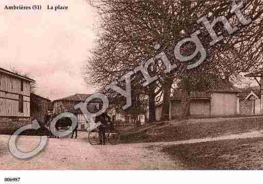 Ville de AMBRIERES, carte postale ancienne