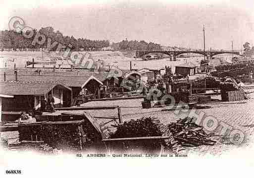 Ville de ANGERS, carte postale ancienne