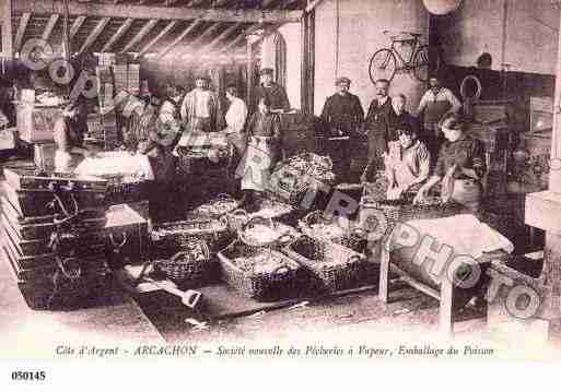 Ville de ARCACHON, carte postale ancienne