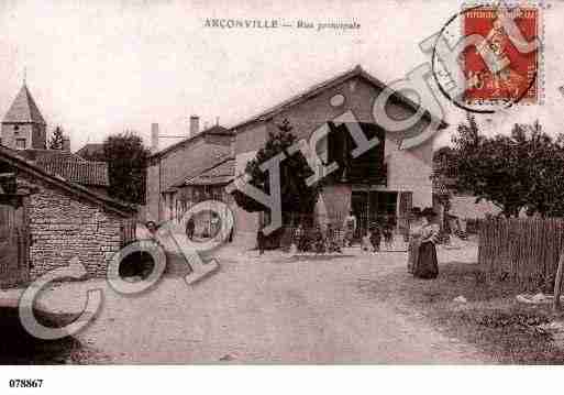 Ville de ARCONVILLE, carte postale ancienne