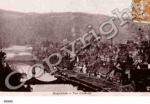 Ville de ARGENTAT, carte postale ancienne