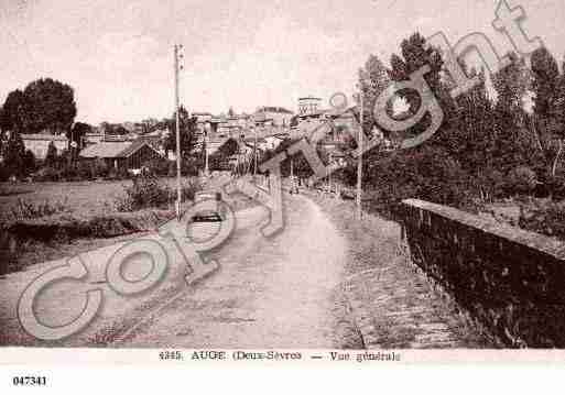 Ville de AUGE, carte postale ancienne