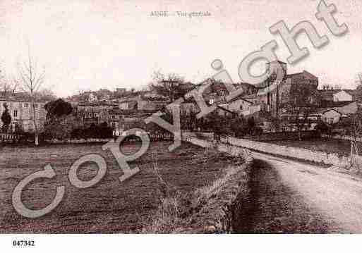 Ville de AUGE, carte postale ancienne