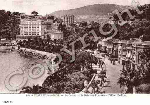 Ville de BEAULIEUSURMER, carte postale ancienne