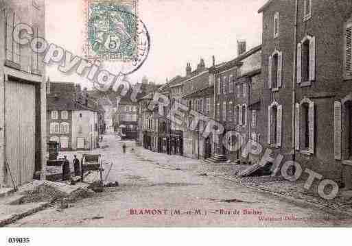 Ville de BLAMONT, carte postale ancienne