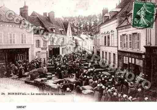 Ville de BONNEVAL, carte postale ancienne