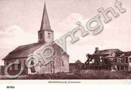 Ville de BOUCONVILLE, carte postale ancienne