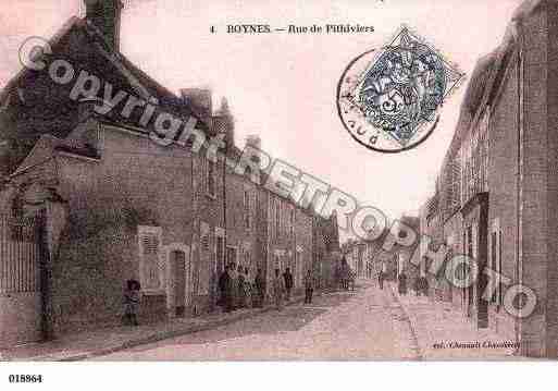 Ville de BOYNES, carte postale ancienne