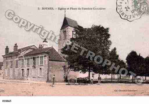 Ville de BOYNES, carte postale ancienne