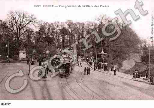 Ville de BREST, carte postale ancienne