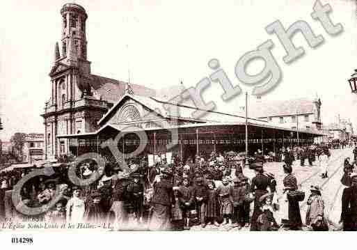 Ville de BREST, carte postale ancienne