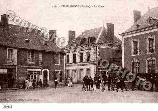 Ville de CHAHAIGNES, carte postale ancienne