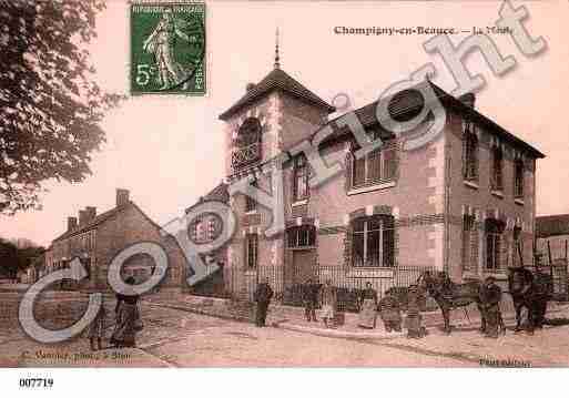 Ville de CHAMPIGNYENBEAUCE, carte postale ancienne