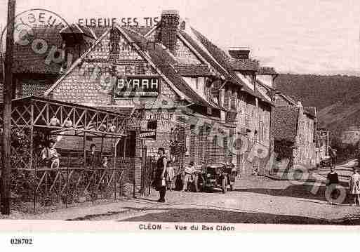 Ville de CLEON, carte postale ancienne