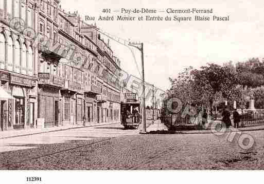 Ville de CLERMONTFERRAND, carte postale ancienne