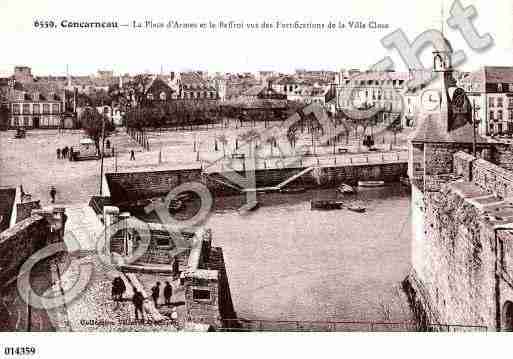 Ville de CONCARNEAU, carte postale ancienne