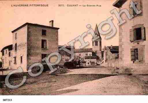 Ville de CULHAT, carte postale ancienne