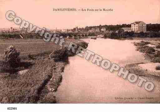 Ville de DAMELEVIERES, carte postale ancienne