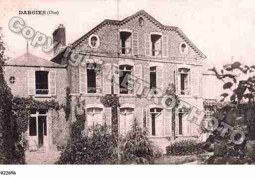 Ville de DARGIES, carte postale ancienne