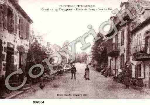 Ville de DRUGEAC, carte postale ancienne