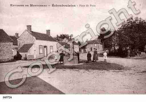 Ville de ECHOUBOULAINS, carte postale ancienne