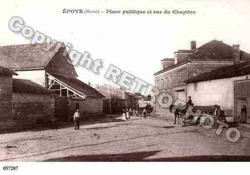 Ville de EPOYE, carte postale ancienne