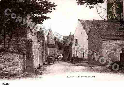 Ville de ETIVEY, carte postale ancienne