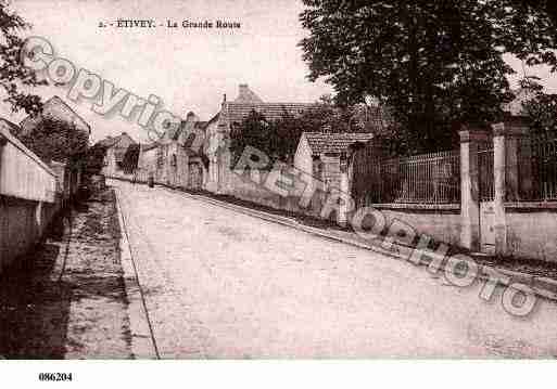 Ville de ETIVEY, carte postale ancienne