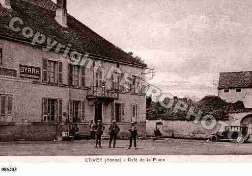 Ville de ETIVEY, carte postale ancienne