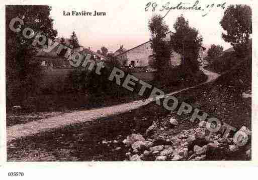 Ville de FAVIERE(LA), carte postale ancienne